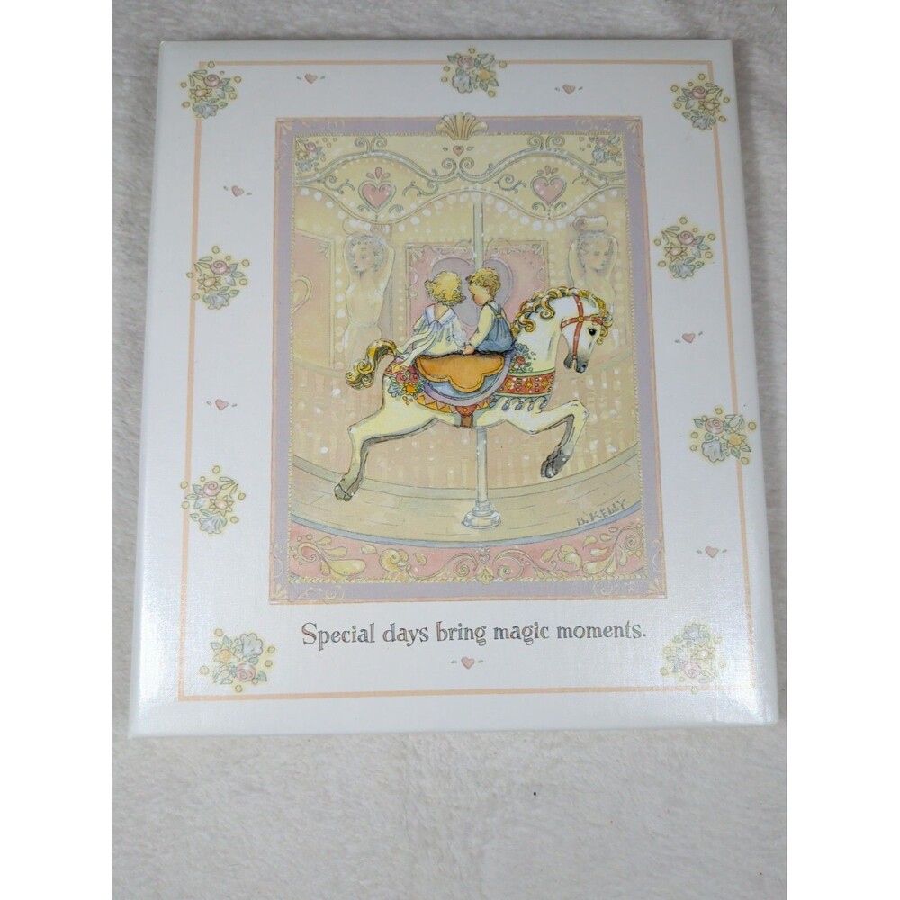 Hallmark Scrapbook Special Days Bring Magic Moments Carousel Baby Book NIb Vtg